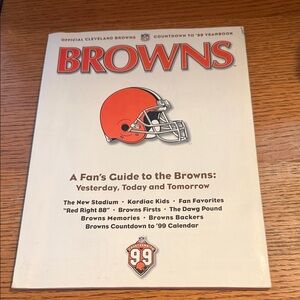 1999 Cleveland Browns Official Yearbook – Countdown to ’99 Return Season Guide